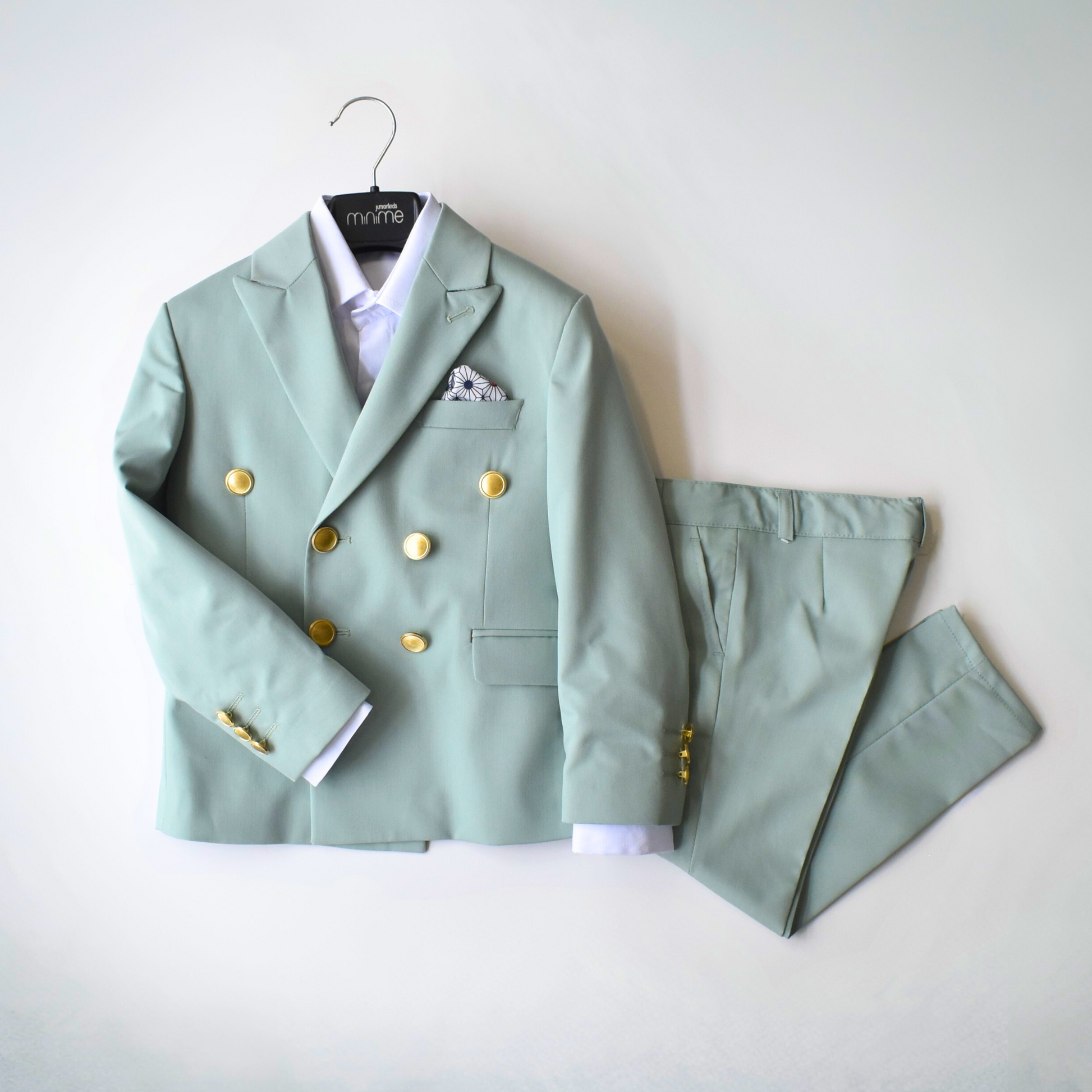 Golden Buttons Boys Suit-3