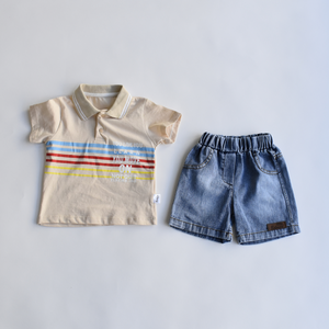 The Resilient Stride Boys Polo Set-1