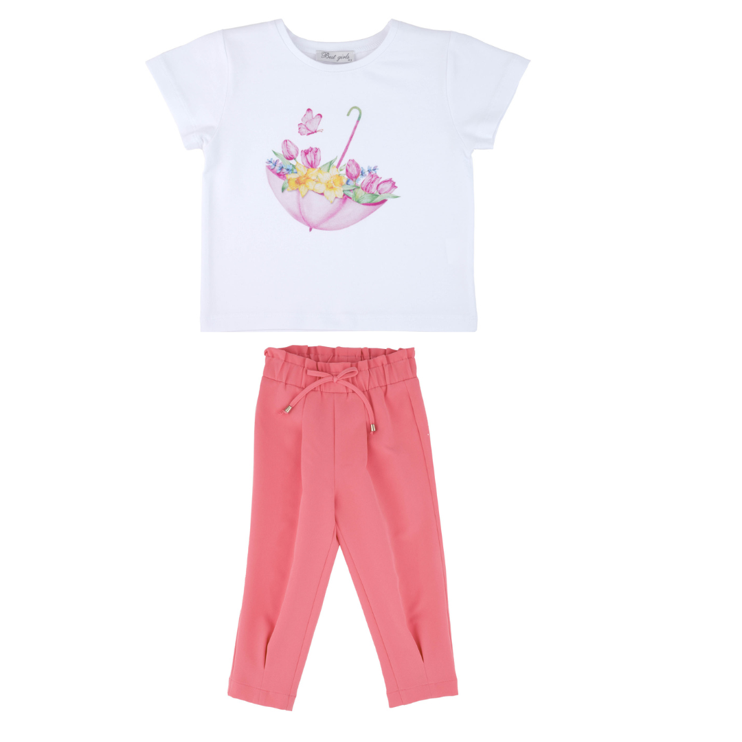 Tulip Umbrella Cotton Girls' Outfit-1