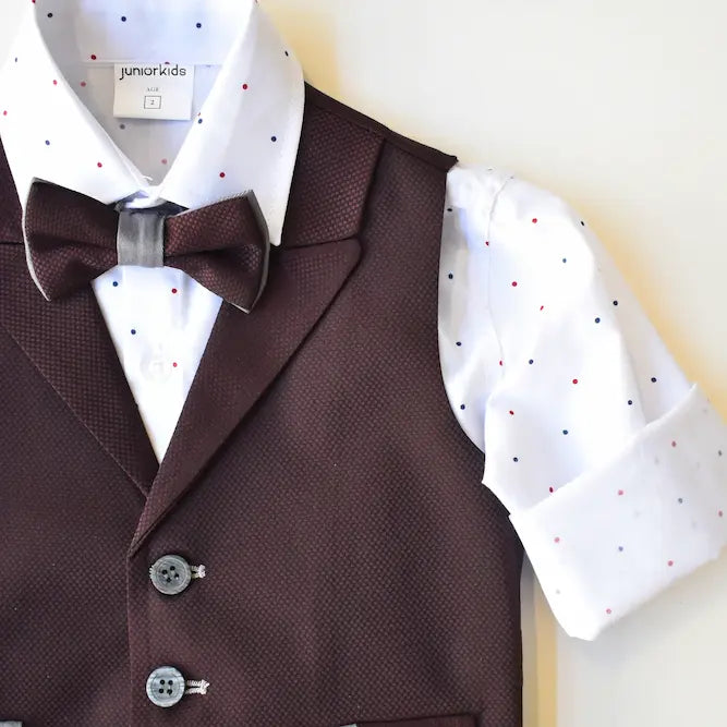 Dapper David Formal Vest Set-3