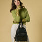 Martina (black) - Italian calf leather women's backpack