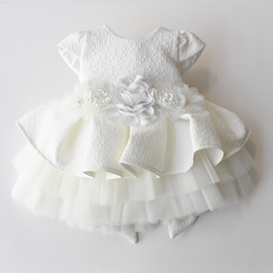 Cream Belle Formal Baby Dress - Farnelli