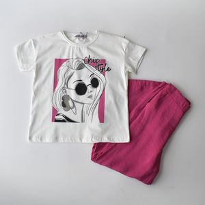 Sunglass Style Girls Casual Set - Farnelli