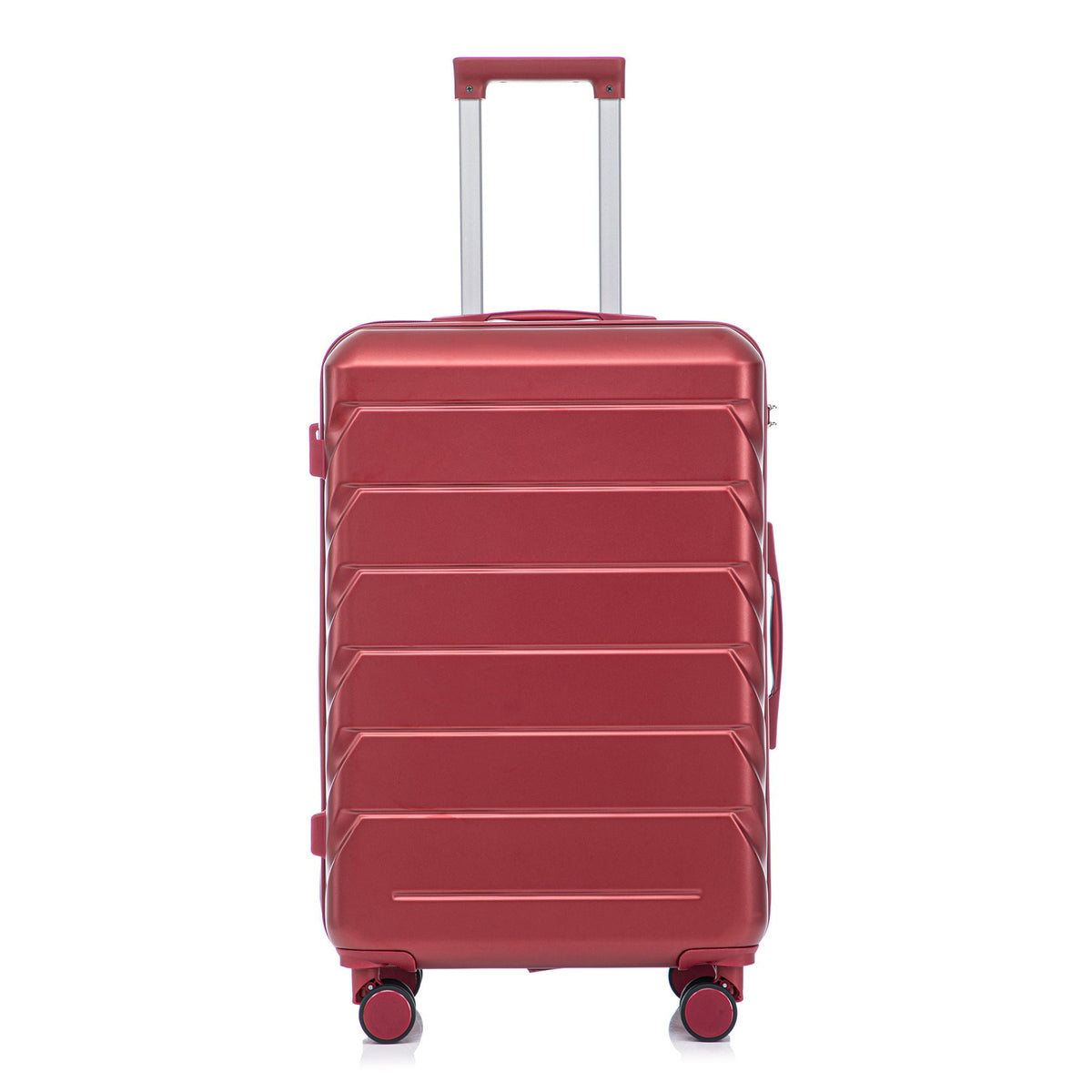 HouseOfZazla 3-piece spinner wheel luggage set with combination locks in varying sizes