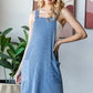 Heimish Full Size Ribbed Sleeveless Mini Tank Dress Plus Size - Farnelli
