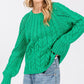 SAGE + FIG Cable-Knit Long Sleeve Sweater - Farnelli