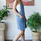 Heimish Full Size Ribbed Sleeveless Mini Tank Dress Plus Size - Farnelli