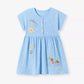 Children's Embroidered Short Sleeve Dress - Farnelli