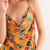 And The Why Floral Printed Casual Tank Top - MUSTARD