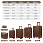 HouseOfZazla 6-piece hardside luggage set with expandable suitcases and matching duffel bags