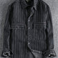 Men's Striped Button Down Denim Shirt - Farnelli