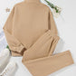 Half Snap Turtleneck Top and Pants Active Set - Farnelli
