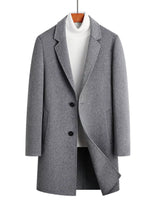 Men's Plus Size Classic Wool Blend Overcoat - Farnelli
