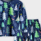 Children's Christmas Tree Print Pajama Set - Farnelli