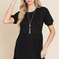 BOMBOM Short Sleeve Tiered Maxi Dress - Farnelli