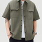 Men's Button Up Short Sleeve Shirt - Farnelli