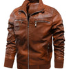 Men's Plus Size Zip Up Lightweight Jacket - Caramel
