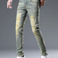 Men's Distressed Slim Fit Jeans - Farnelli