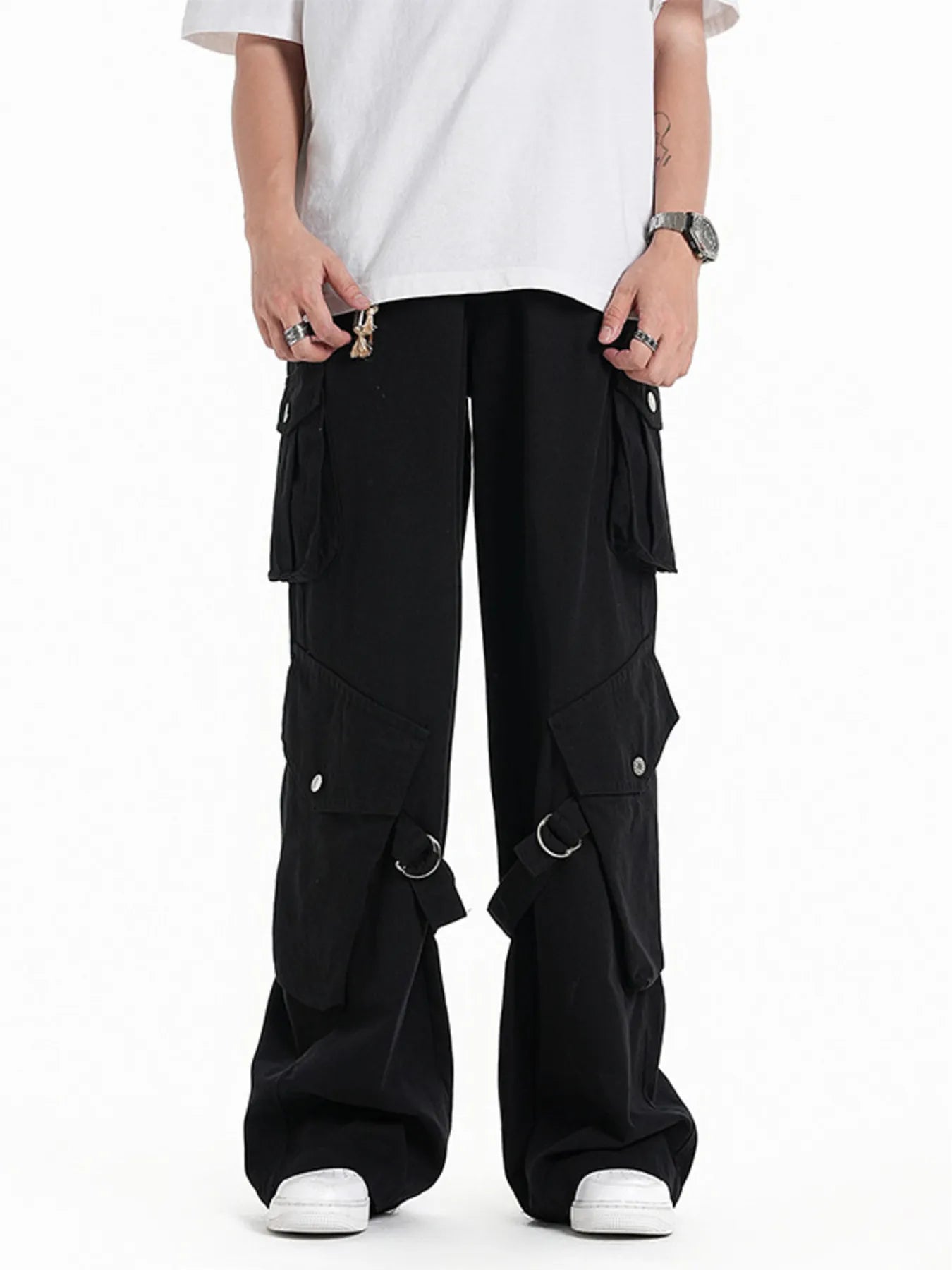 Men's Wide Leg Cargo Pants - Farnelli
