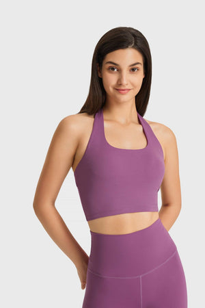 Millennia Breathable Halter Neck Sports Bra - Farnelli