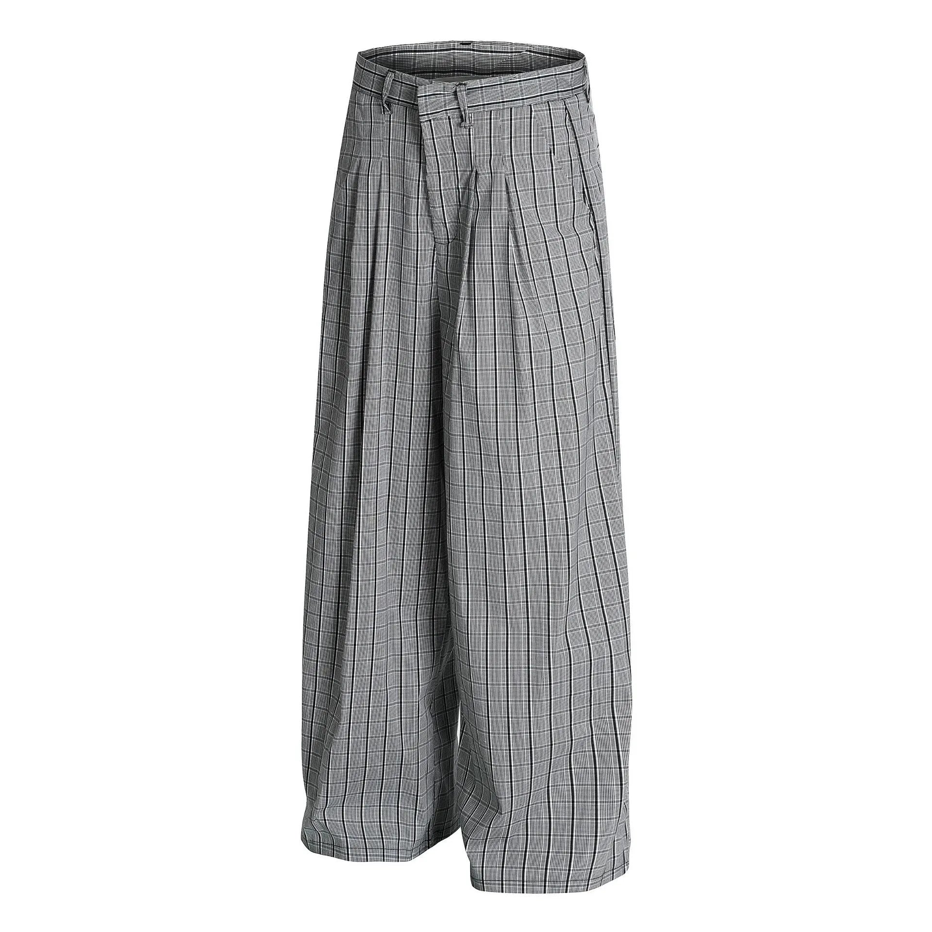 Men's Textured Wide Leg Pants - Farnelli