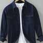Men's Plus Size Button Up Long Sleeve Denim Shirt - Farnelli