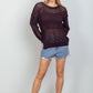 VERY J Openwork Slit Knit Cover Up - Farnelli