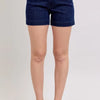 Judy Blue Full Size High Waist Denim Shorts Plus Size - DK