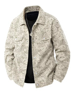 Men's Plus Size Corduroy Snap Down Casual Jacket - Farnelli