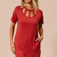 BiBi Front Cutout Mini Tee Dress with Pockets - Farnelli