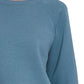 Zenana Fleece Raglan Round-Neck Sweatshirt - Farnelli
