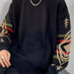 Men's Plus Size Ethnic Pattern Oversized Pullover Sweater - Farnelli