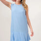 And The Why Washed Fringe Detail Tiered Dress - Farnelli