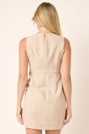 Mittoshop Tweed Sleeveless Mini Dress - Farnelli