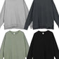 Men's Side Slit Round Neck Long Sleeve Sweatshirt - Farnelli