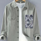 Men's Plus Size Button Up Long Sleeve Shirt - Farnelli