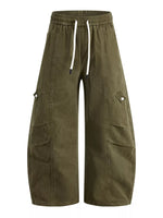 Men's Plus Size Wide-Leg Cargo Pants - Farnelli