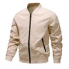 Men's Plus Size Zip Up Long Sleeve Jacket - Off-white