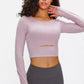 Millennia Long Sleeve Cropped Top With Sports Strap - Farnelli