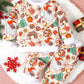 Children's Christmas Santa Print Long Sleeve Set - Farnelli