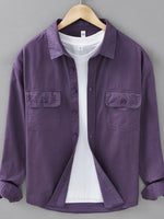 Men's Plus Size Button Up Long Sleeve Shirt - Farnelli