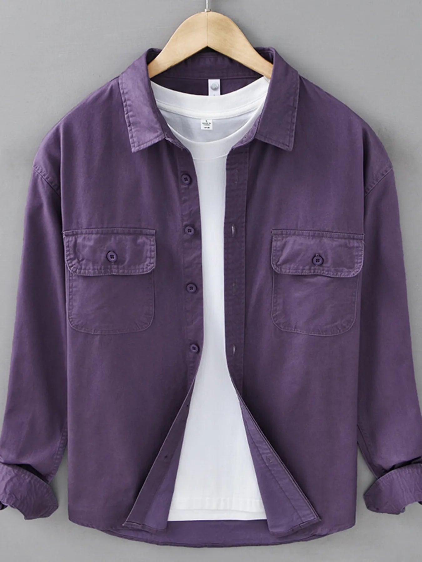 Men's Plus Size Button Up Long Sleeve Shirt - Farnelli