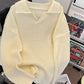 Men's Textured Knit Polo Collar Sweater - Farnelli