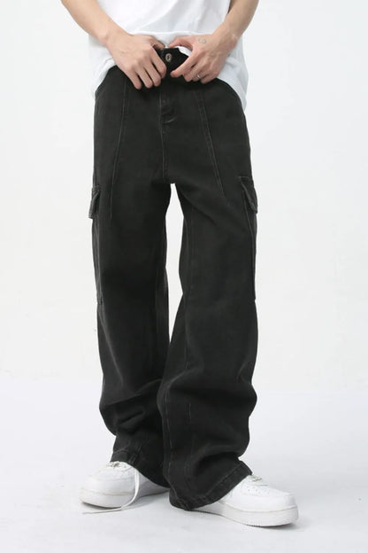 Men's Straight Cargo Jeans - Farnelli