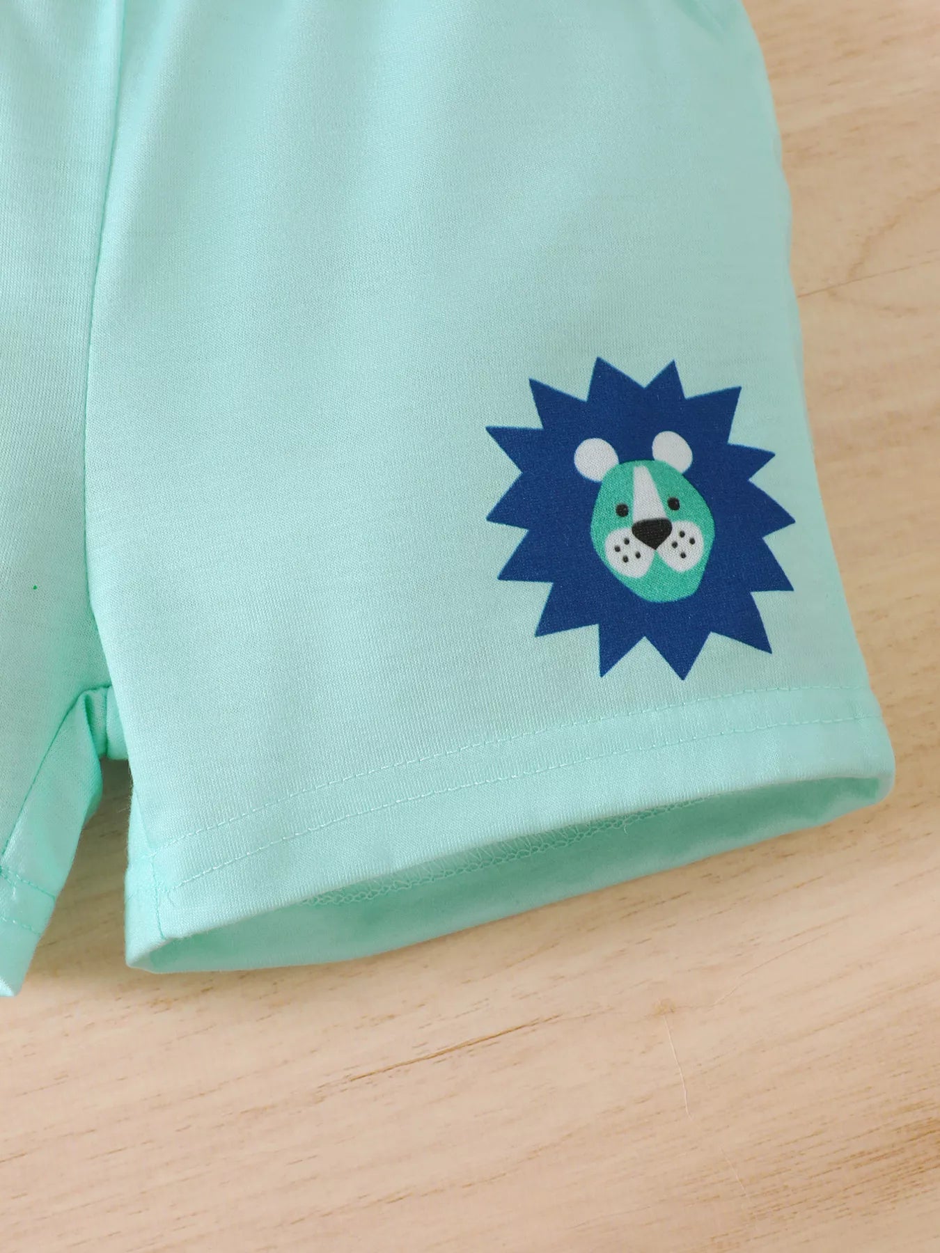 Children's Lion Short Sleeve Top and Shorts Set - Farnelli