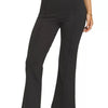 Zenana Heavy Ponte Elastic Waistband Pintuck Pants - BLACK