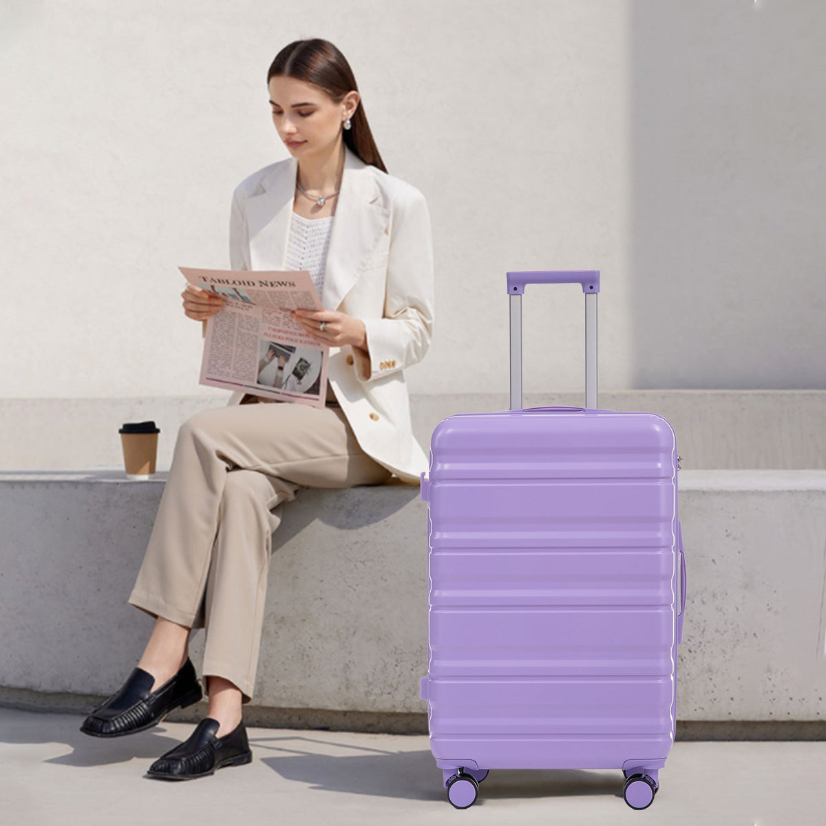 HIFINE TOURIST 3-piece ABS spinner wheel hard case luggage set by HouseOfZazla