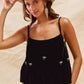 SO ME Holiday Velvet Ribbon Rhinestone Christmas Top - Farnelli