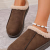 Cozy Faux Fur Lined Slippers - Camel