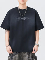 Men's Plus Size Round Neck Short Sleeve T-Shirt - Farnelli